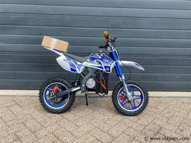 Ranger 350w elektrische mini crossmotor (blauw) - afbeelding 2 van  4
