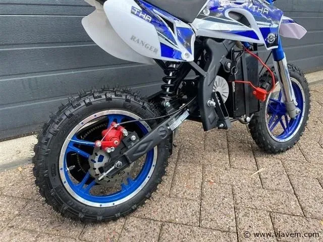 Ranger 350w elektrische mini crossmotor (blauw) - afbeelding 3 van  4