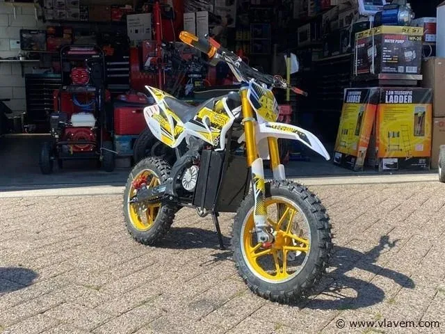 Ranger 350w elektrische mini crossmotor (geel) - afbeelding 1 van  5