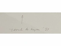 Raoul de keyser (deinze 1930-2012) lage instelprijs - certificaat - afbeelding 2 van  2