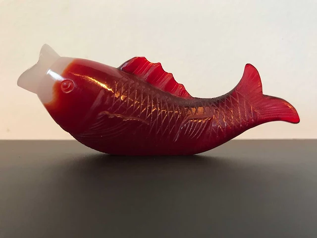 Rare snuff bottle koi fish shaped - afbeelding 5 van  13