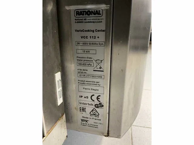 Rational variocookingcenter multi-kookapparaat met onderstel - afbeelding 4 van  12