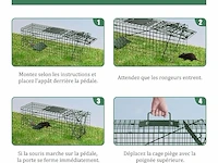 Rattenvanger dierenval 61 x 19 x 20 cm - afbeelding 3 van  4