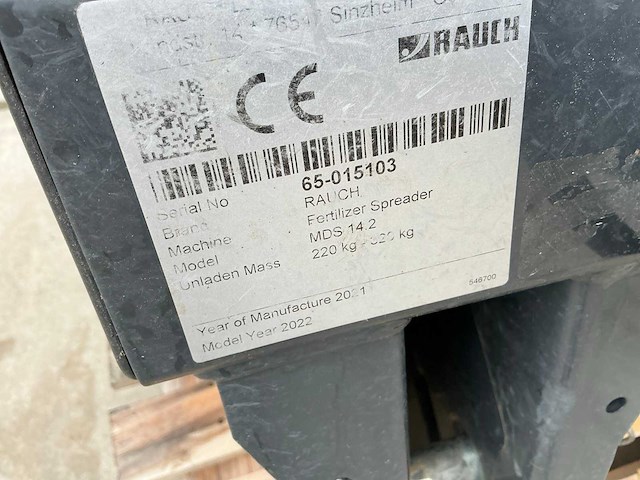 Rauch mds 14.2 gedragen kunstmeststrooier - afbeelding 7 van  11
