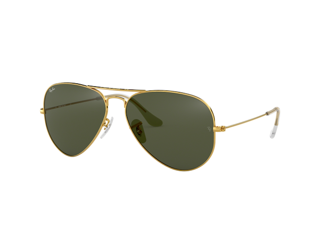Ray-ban aviator large - arista - g-15 groen - afbeelding 10 van  14