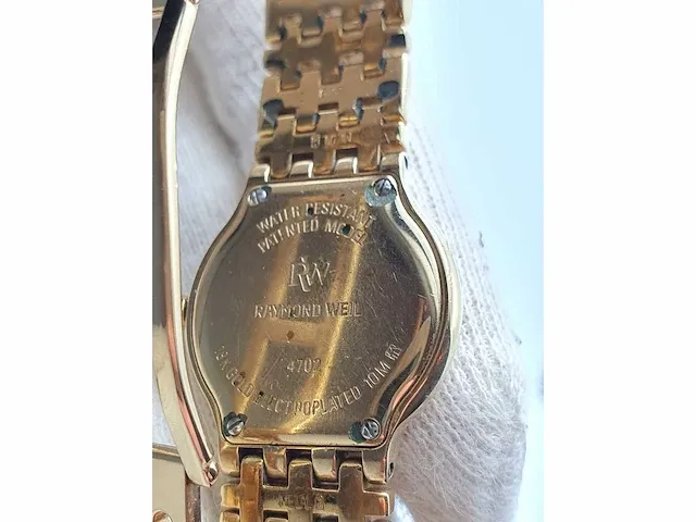 Raymond weil, verguld dameshorloge - afbeelding 4 van  4