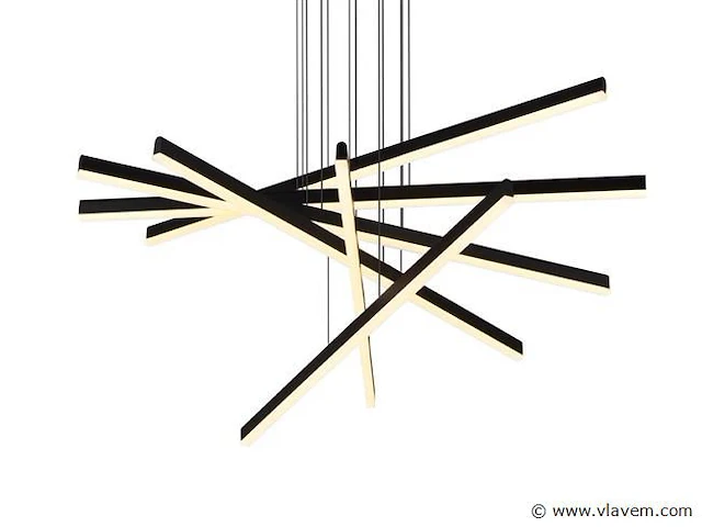 Rays 5.0 suspended design armatuur zwart - afbeelding 1 van  11