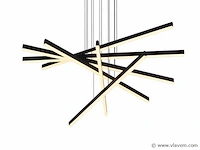 Rays 5.0 suspended design armatuur zwart - afbeelding 1 van  11