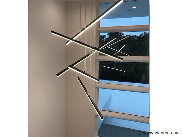 Rays 5.0 suspended design armatuur zwart - afbeelding 10 van  11