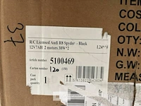 R/c licensed audi r8 spyder black - afbeelding 3 van  4