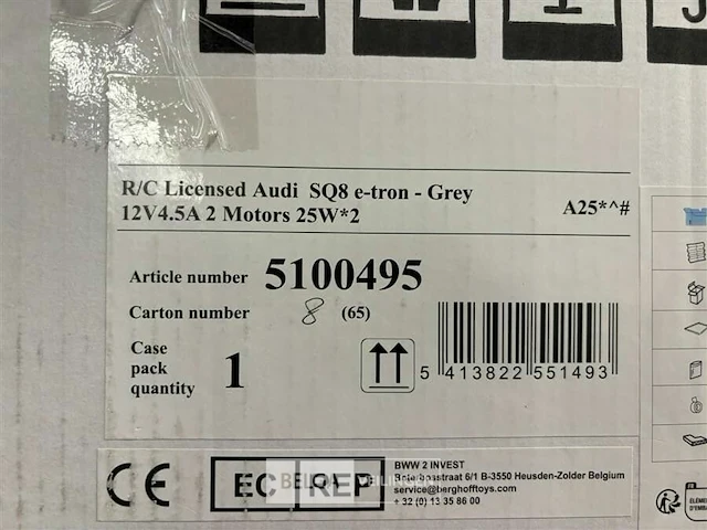 R/c licensed audi sq8 e-tron - grey - afbeelding 4 van  4