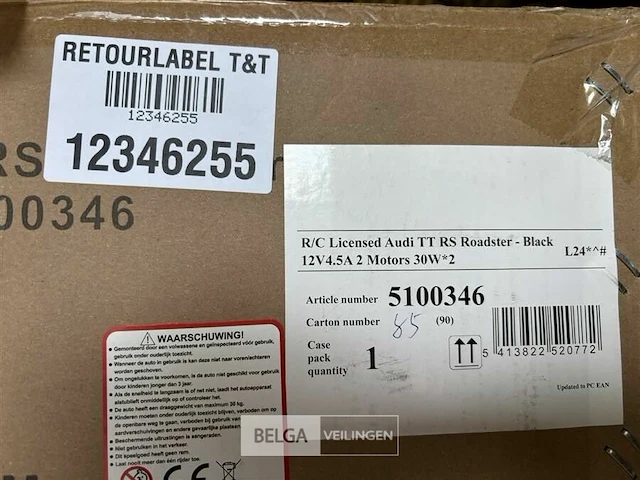 R/c licensed audi tt rs roadster - black - afbeelding 4 van  4