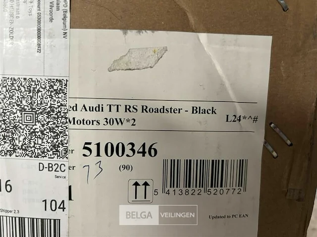 R/c licensed audi tt rs roadster - black - afbeelding 3 van  3