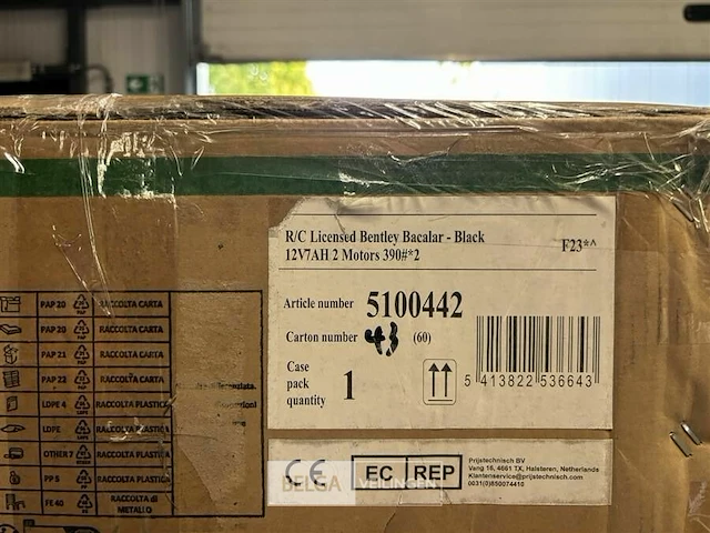 R/c licensed bentley bacalar - black - afbeelding 4 van  4