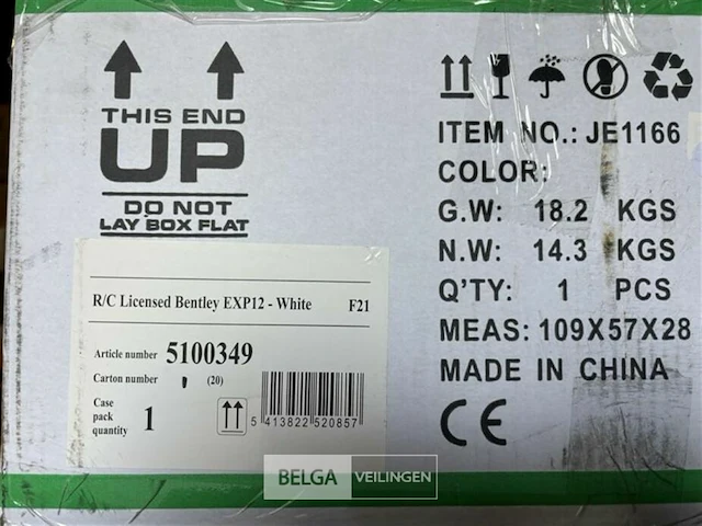 R/c licensed bentley exp12 white - afbeelding 3 van  3