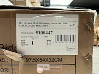R/c licensed fiat 500e battery ride on car pink - afbeelding 4 van  4