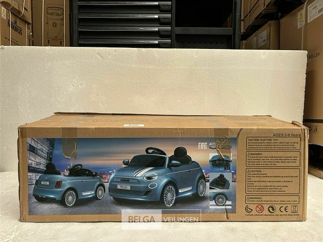 R/c licensed fiat 500e battery ride on car pink - afbeelding 2 van  4