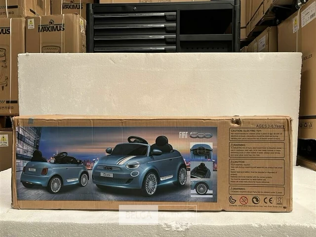 R/c licensed fiat 500e battery ride on car white - afbeelding 2 van  5