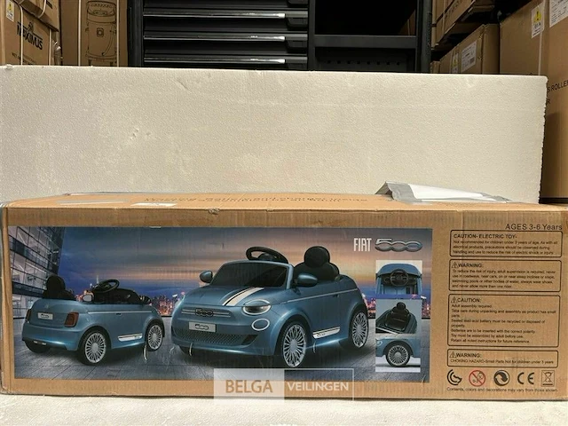 R/c licensed fiat 500e battery ride on car white - afbeelding 1 van  3