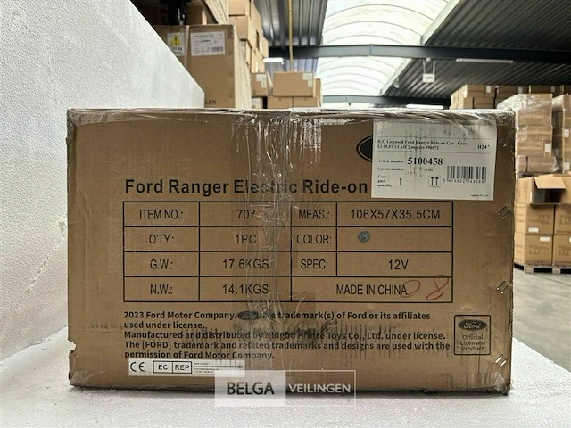 R/c licensed ford ranger ride on car grey - afbeelding 3 van  3