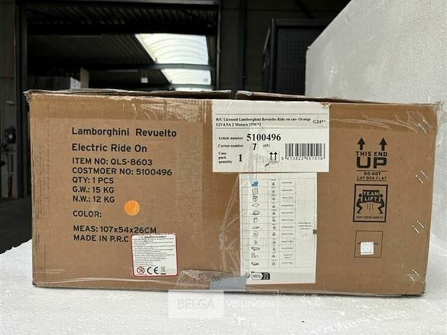 R/c licensed lamborghini revuelto ride on car orange - afbeelding 5 van  6