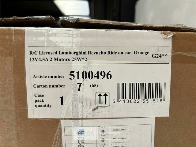 R/c licensed lamborghini revuelto ride on car orange - afbeelding 6 van  6