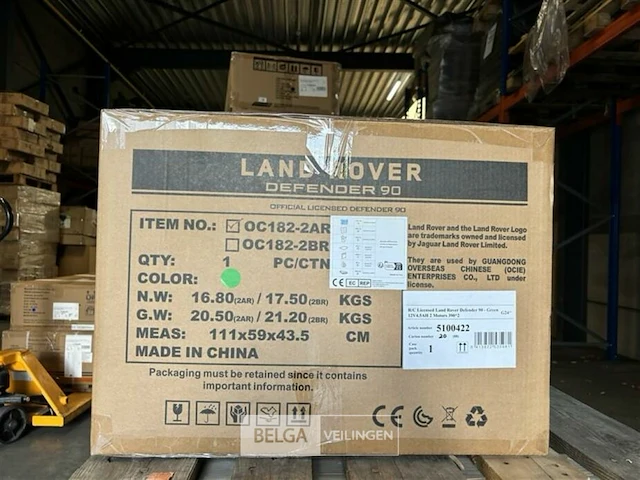 R/c licensed land rover defender 90 green - afbeelding 3 van  4