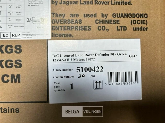 R/c licensed land rover defender 90 green - afbeelding 4 van  4