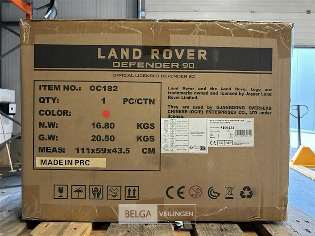 R/c licensed land rover defender 90 red - afbeelding 3 van  4