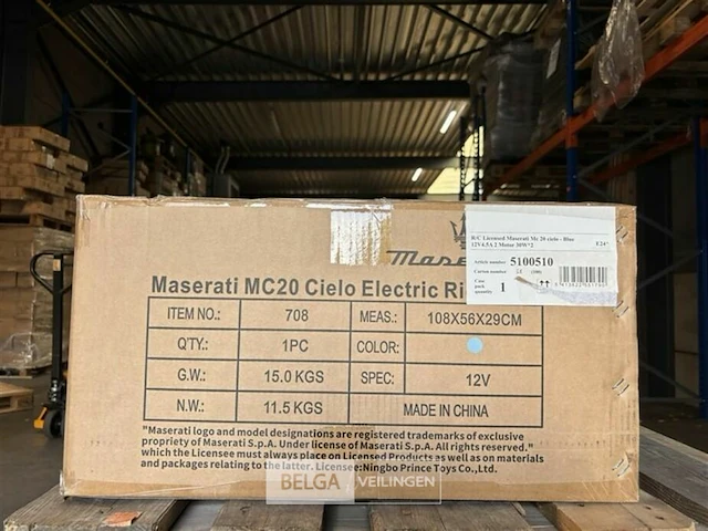 R/c licensed maserati mc 20 cielo blue - afbeelding 3 van  4