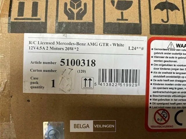 R/c licensed mercedes-benz amg gtr - white - afbeelding 4 van  4