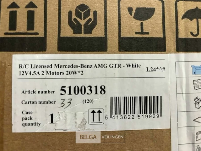 R/c licensed mercedes-benz amg gtr white - afbeelding 4 van  4