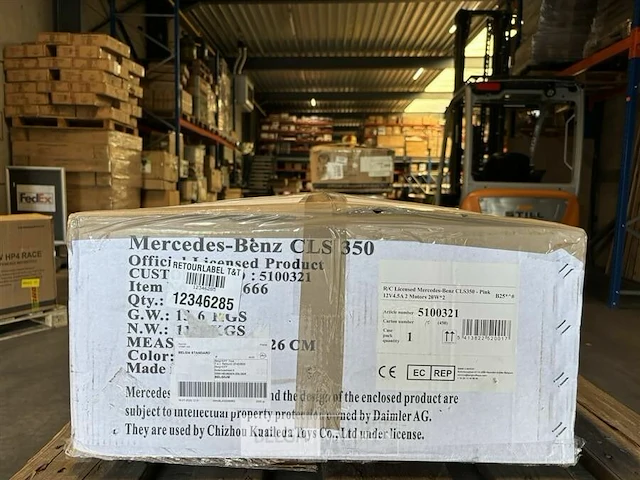 R/c licensed mercedes-benz cls350 - pink - afbeelding 3 van  4