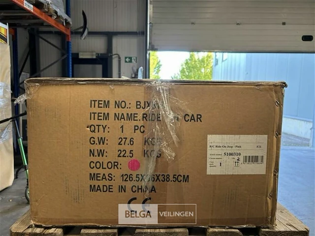 R/c ride on jeep - pink - afbeelding 2 van  3