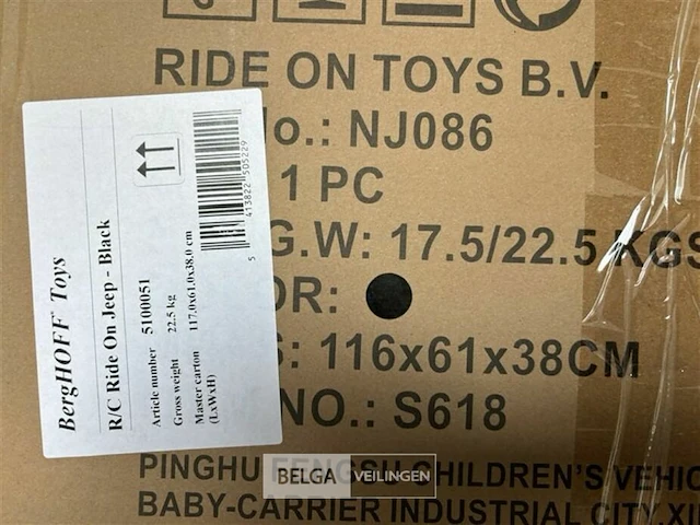 R/c ride on jeep black - afbeelding 4 van  4