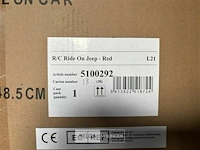 R/c ride on jeep red - afbeelding 4 van  4