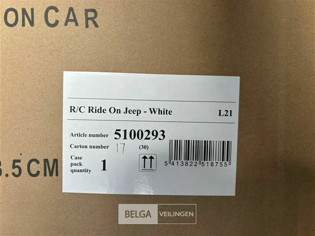 R/c ride on jeep white - afbeelding 4 van  4