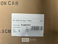 R/c ride on jeep white - afbeelding 4 van  4