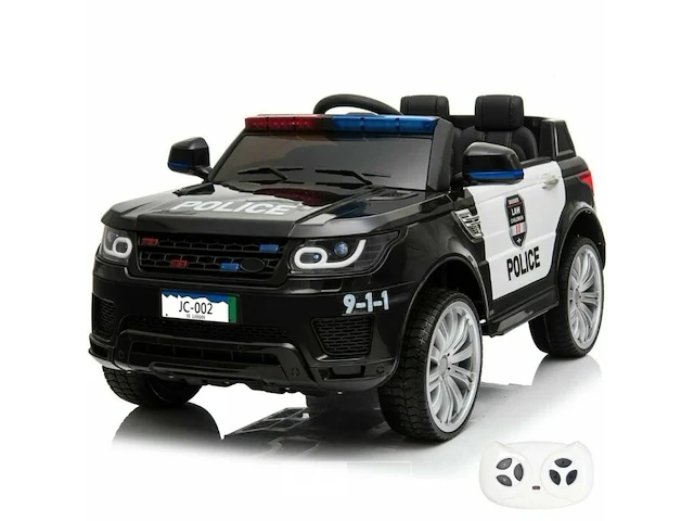 R/c ride on police car - black - afbeelding 1 van  3