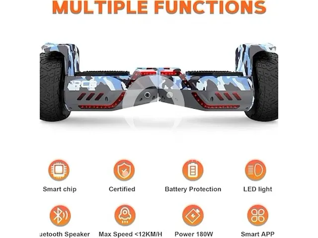 Rcb hoverboard 8,5 inch - afbeelding 2 van  4