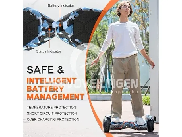 Rcb hoverboard 8,5 inch - afbeelding 3 van  4