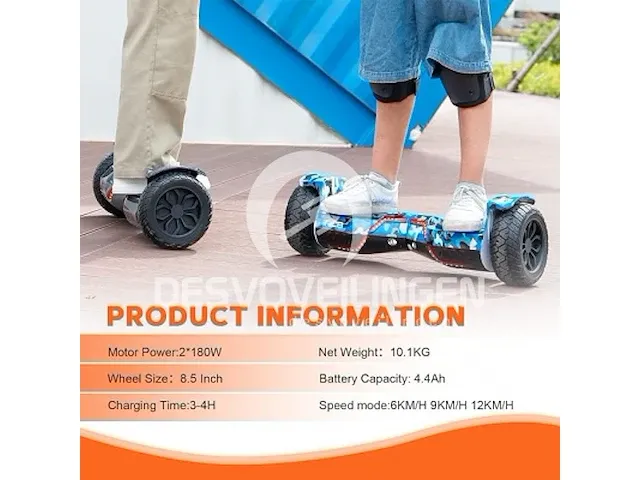 Rcb hoverboard 8,5 inch - afbeelding 4 van  4