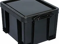 Really useful box 35 liter zwart gerecycleerd - afbeelding 1 van  2