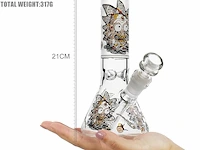 Reanice glazen waterbong 14,5 mm - afbeelding 1 van  2