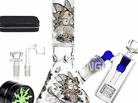 Reanice mini bong glazen bongset - afbeelding 2 van  5