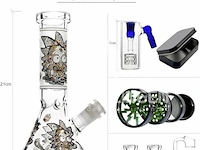 Reanice mini bong glazen bongset - afbeelding 3 van  5