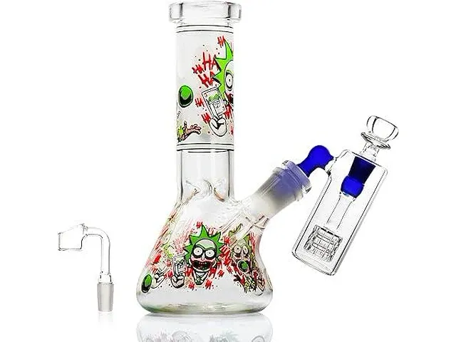 Reanice mini glazen bong set - afbeelding 1 van  5