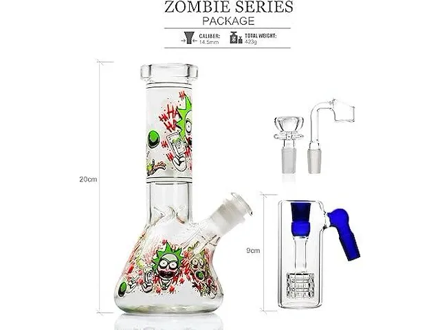 Reanice mini glazen bong set - afbeelding 3 van  5