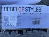 Rebel of styles ul tasso grey muurbekleding 22m2 - afbeelding 5 van  6