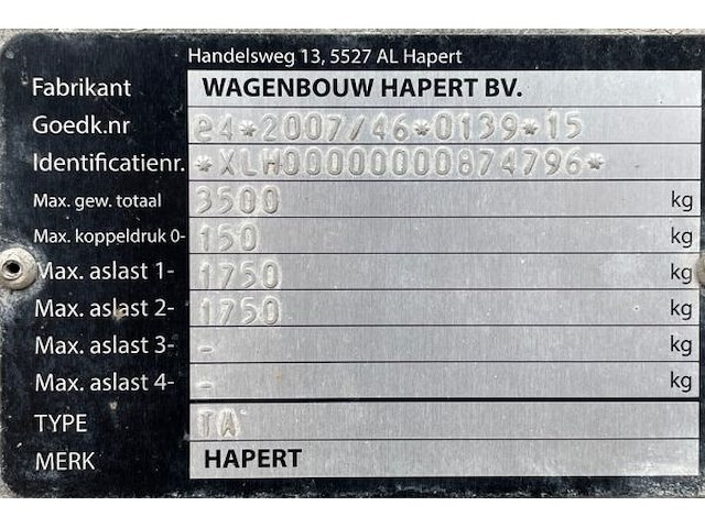 Recente kip aanhangwagen dubbele as/opbouw - afbeelding 31 van  51